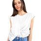 Elegant Sleeveless Knot-Front Top