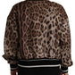 Elegant Leopard Bomber Jacket