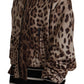 Elegant Leopard Bomber Jacket