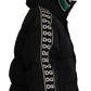 Elegant Black Puffer Jacket with Knit Logo Details