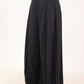 Elegant High Waist Black Wool Pants