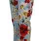 Elegant Multicolor Mid Waist Pants