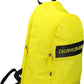 Yellow Polyester Men Backpack