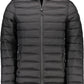 Black Polyester Men Jacket