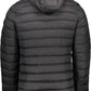Black Polyester Men Jacket