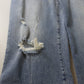 Blue Washed High Waist Cropped Denim Jeans