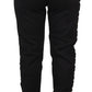 Elegant Tapered Lace-Up Mid Waist Pants