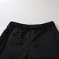 Elegant Tapered Lace-Up Mid Waist Pants