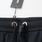 Elegant Tapered Lace-Up Mid Waist Pants