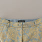 Elegant High-Waist Jacquard Bermuda Shorts