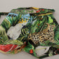 Chic Jungle Print High Waist Shorts