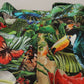 Chic Jungle Print High Waist Shorts