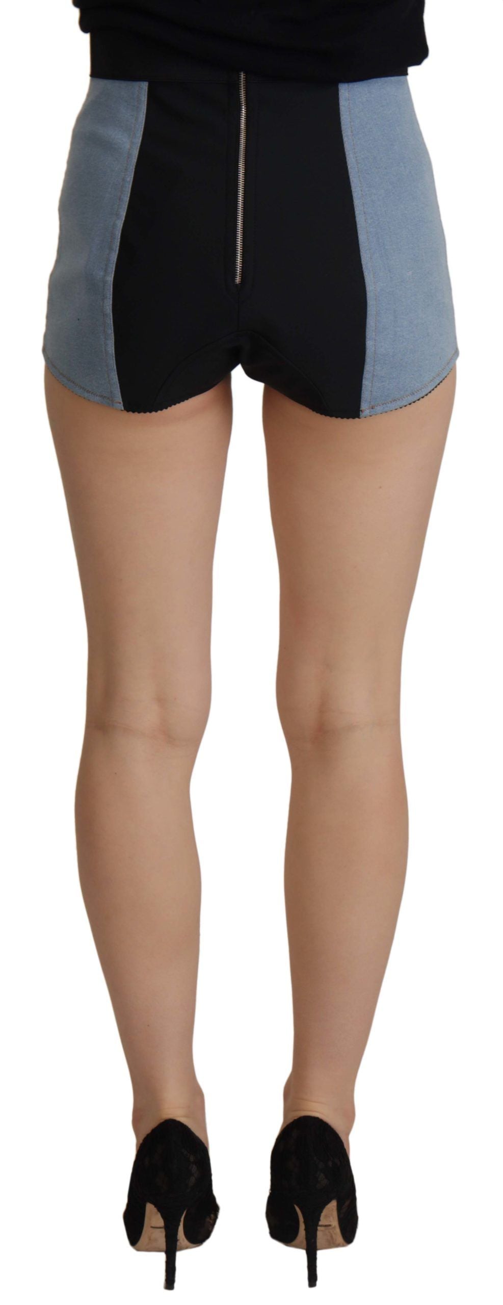 Light Blue High Waist Hot Pants Shorts