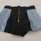 Light Blue High Waist Hot Pants Shorts