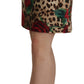 Chic Floral Leopard A-Line Mini Skirt