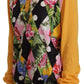 Elegant Yellow Cashmere Silk Blend Sweater
