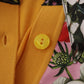 Elegant Yellow Cashmere Silk Blend Sweater