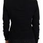 Black Cashmere Turtleneck Pullover Sweater