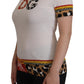 Elegant Patchwork Print Cotton Tee