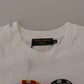 Elegant Patchwork Print Cotton Tee