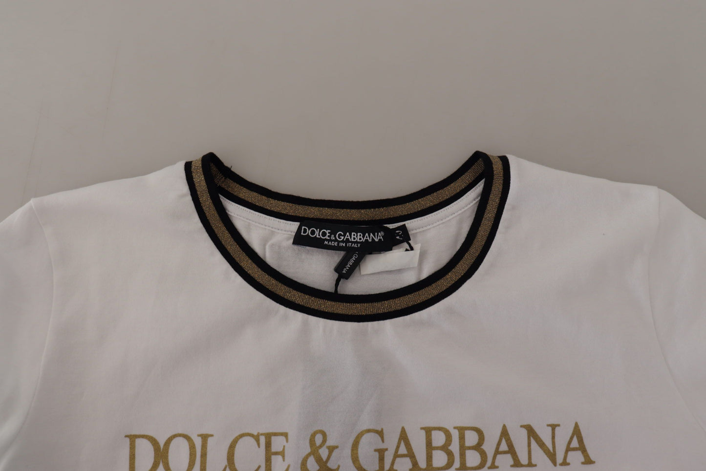 Multicolor DG Print Round Neck Tee