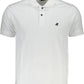 White Cotton Men Polo Shirt