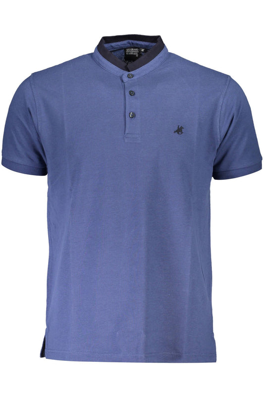 Blue Cotton Men T-Shirt