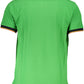 Green Cotton Men Polo Shirt
