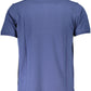 Blue Cotton Men T-Shirt