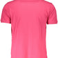 Pink Cotton Men Polo Shirt