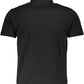 Black Cotton Men Polo Shirt