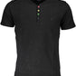 Black Cotton Men T-Shirt
