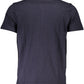 Blue Cotton Men T-Shirt