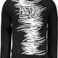 Black Cotton Men Sweater
