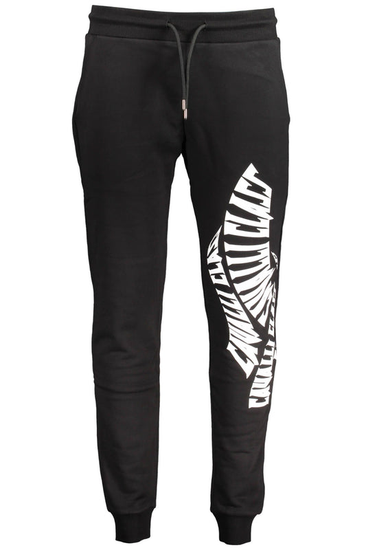 Black Cotton Men Trouser