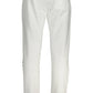 White Cotton Men Trouser