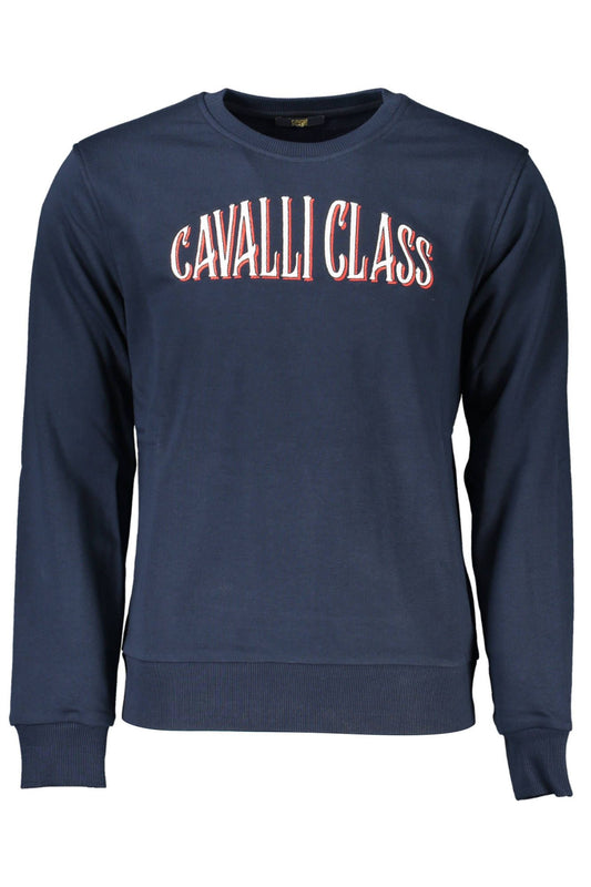 Blue Cotton Men Sweater