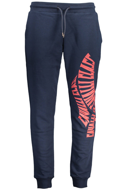 Blue Cotton Men Pants