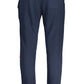 Blue Cotton Men Pants