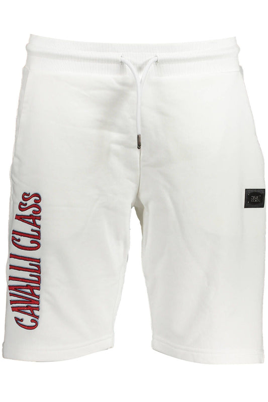 White Cotton Men Sport Trouser