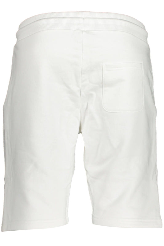White Cotton Men Sport Trouser