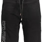 Black Cotton Men Sports Trouser