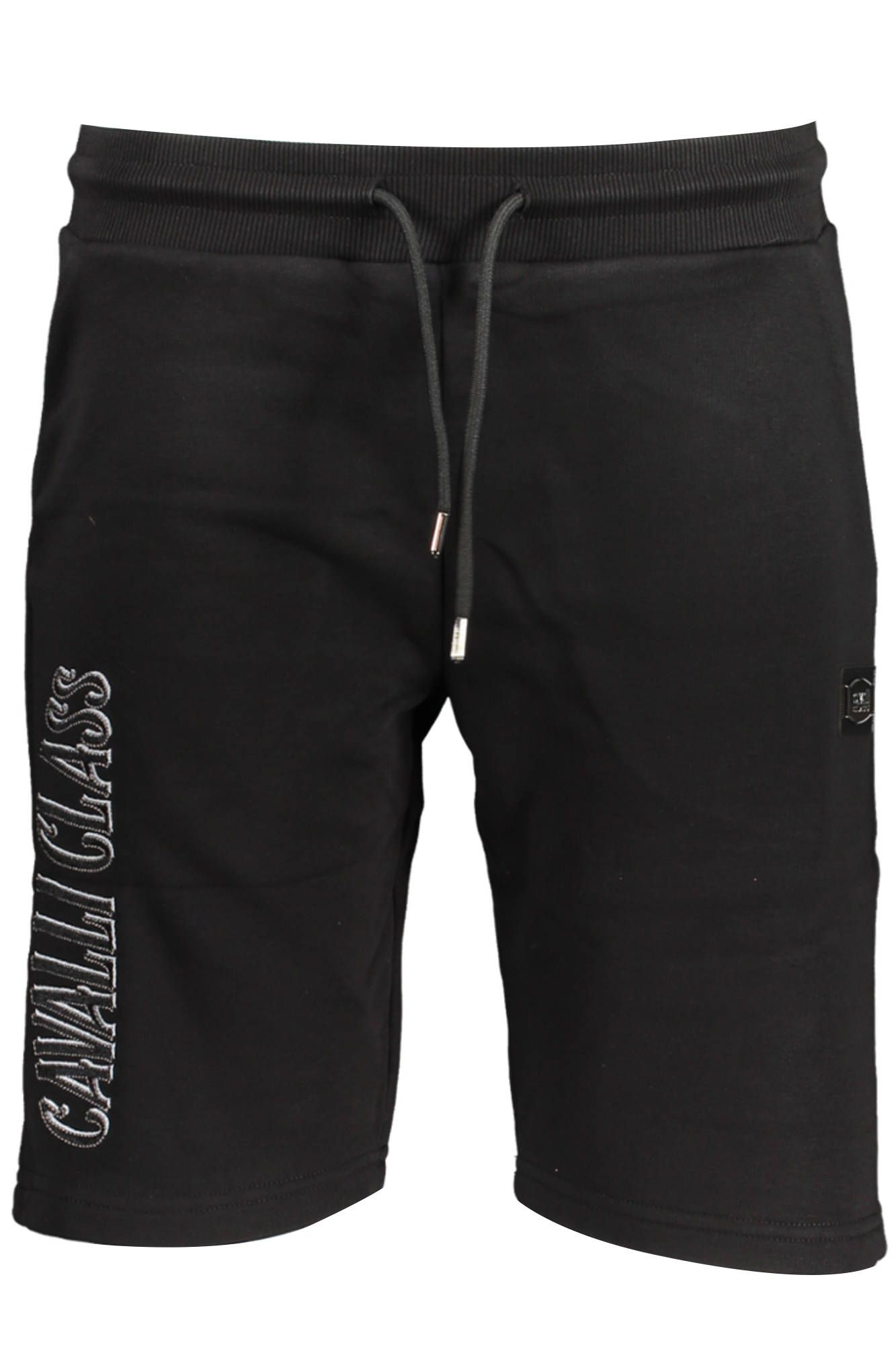 Black Cotton Men Sports Trouser