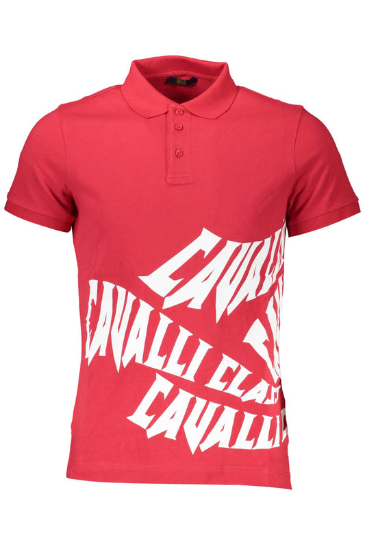 Red Cotton Men Polo