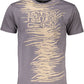 Gray Cotton Men T-Shirt