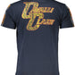 Blue Cotton Men T-Shirt