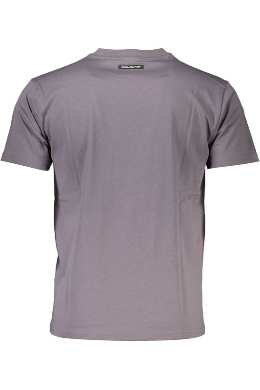 Gray Cotton Men T-Shirt