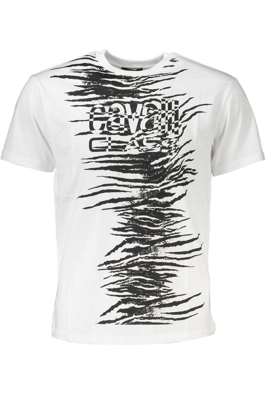 White Cotton Men T-Shirt