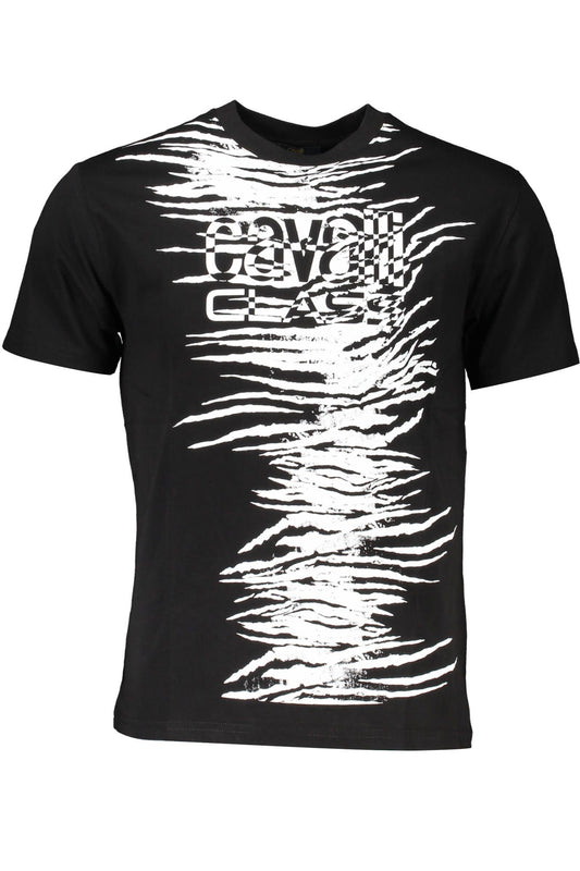 Black Cotton Men T-Shirt