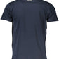 Blue Cotton Men T-Shirt